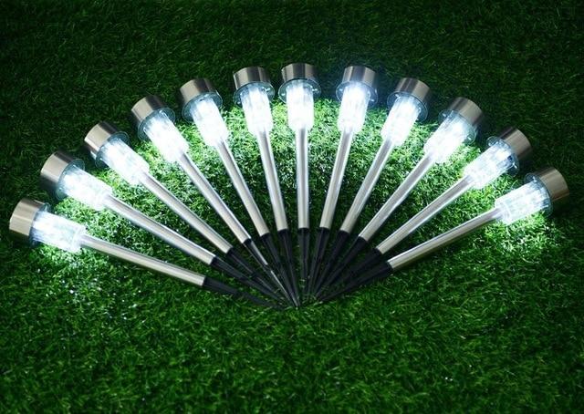 LED Solar Garden Lights Outdoor Solar Powered Lamp Lantern Waterproof Led Landscape Lighting Pathway Patio Yard Lawn Decoration