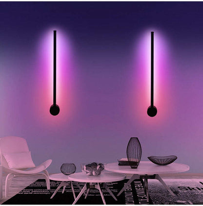 Modern LED floor lamp simple living room bedroom lamp colorful RGB light