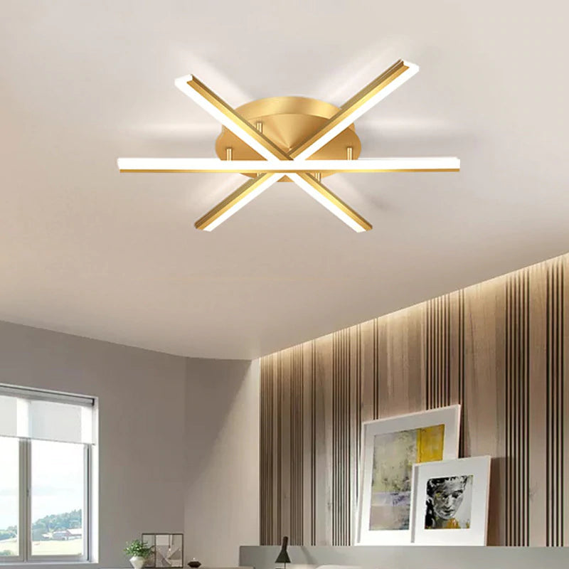 Living room light Nordic Light luxury household hall light simple modern minimalist living room main light three rooms and two halls complete set of lamps