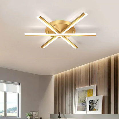 Living room light Nordic Light luxury household hall light simple modern minimalist living room main light three rooms and two halls complete set of lamps