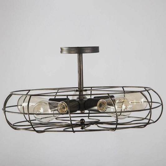 Pendant Lights Vintage Retro Industrial Fan Lamps American Country Style Kitchen Industrial Lighting 5PCS*E27 Holder