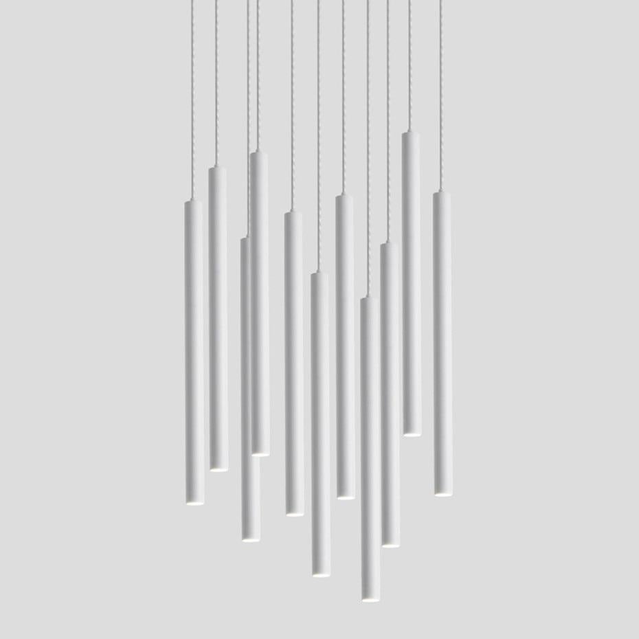 Black industrial Pendant Lights long tube Hanging Lamp for Living Room Home Light Fixtures Decor Luminaire kitchen lights