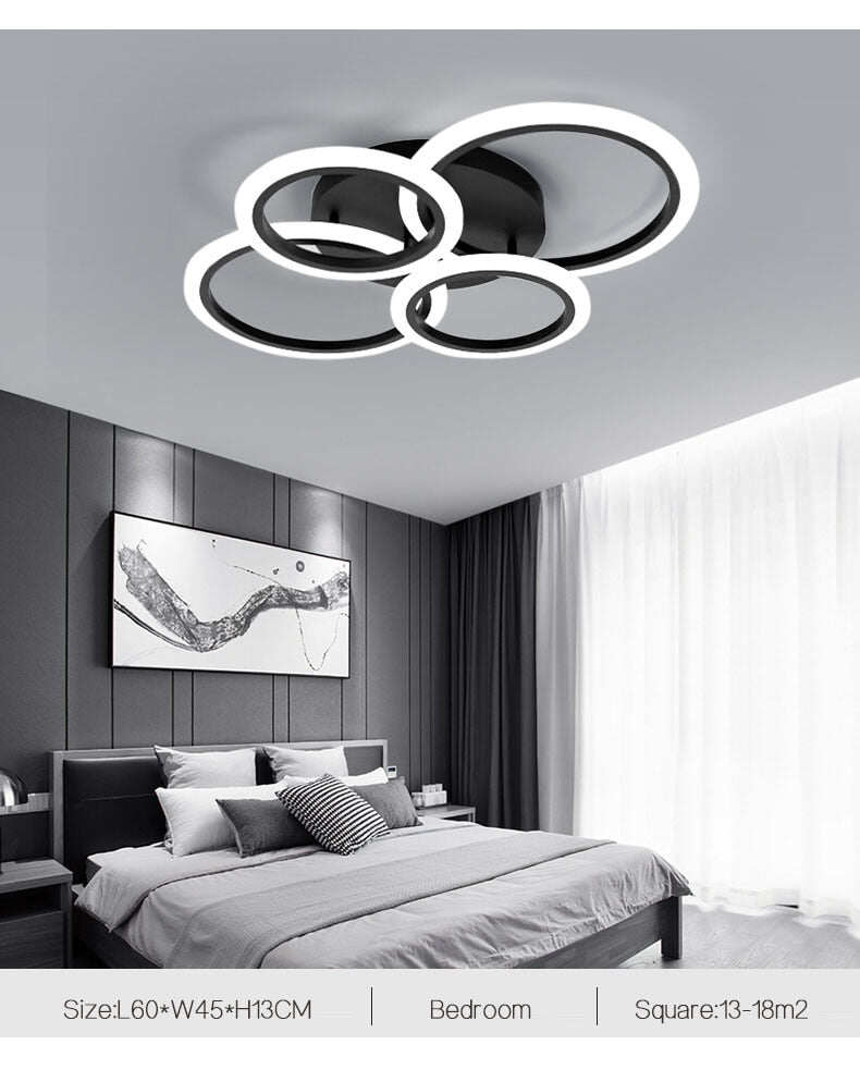 acrylic room modern nordic pendant hanging living room led light bedroom lamp color changing lights led chandelier lighting