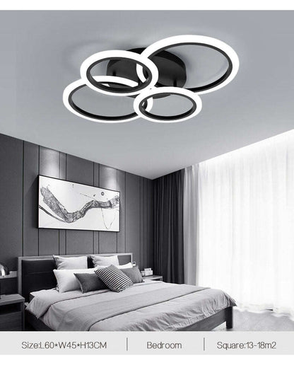 acrylic room modern nordic pendant hanging living room led light bedroom lamp color changing lights led chandelier lighting