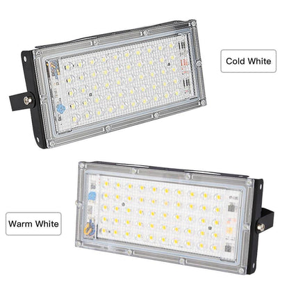 Led Spotlight Outdoor RGB Flood Light 50W 100W AC Waterproof IP66 Reflector Projector Lamp With Color Remote Controller