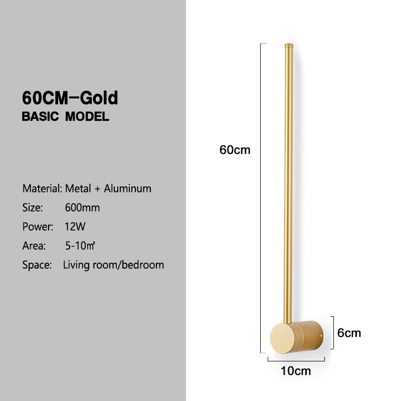 360 Degree Rotation LED Wall Lights Interior Wall Lamps Living Room Bedroom Indoor Wall