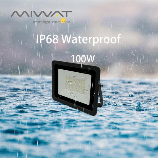 LED Flood Light 10W 20W 30W 50W 100W Floodlights Searching Lamp Wall Reflector IP68 Outdoor Garden Lighting Spotlight