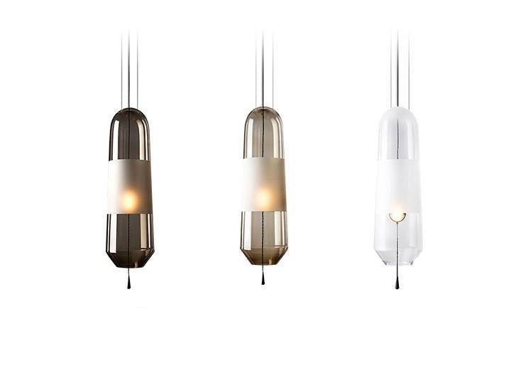 Nordic Creative Bedroom Bedside Lamp Glass Small Single Head Chandelier