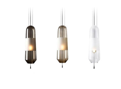 Nordic Creative Bedroom Bedside Lamp Glass Small Single Head Chandelier