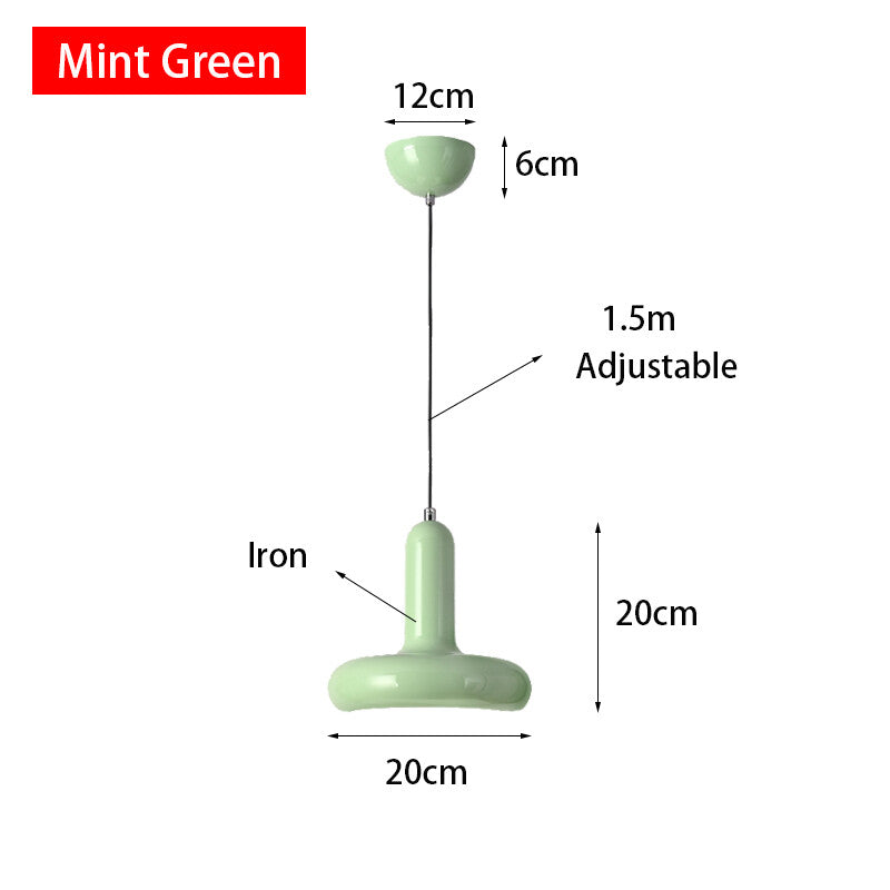 Macaron Small Pendant Lamp Modern Cream Style Bedroom Bedside Lamp Fashionable and Simple Lamp