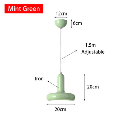 Macaron Small Pendant Lamp Modern Cream Style Bedroom Bedside Lamp Fashionable and Simple Lamp