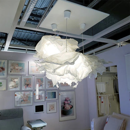Modern Minimalist Scandinavian European Style Cloud Chandelier Mall Hotel Wedding Shop Theme B&B Convention Paper Lampshade