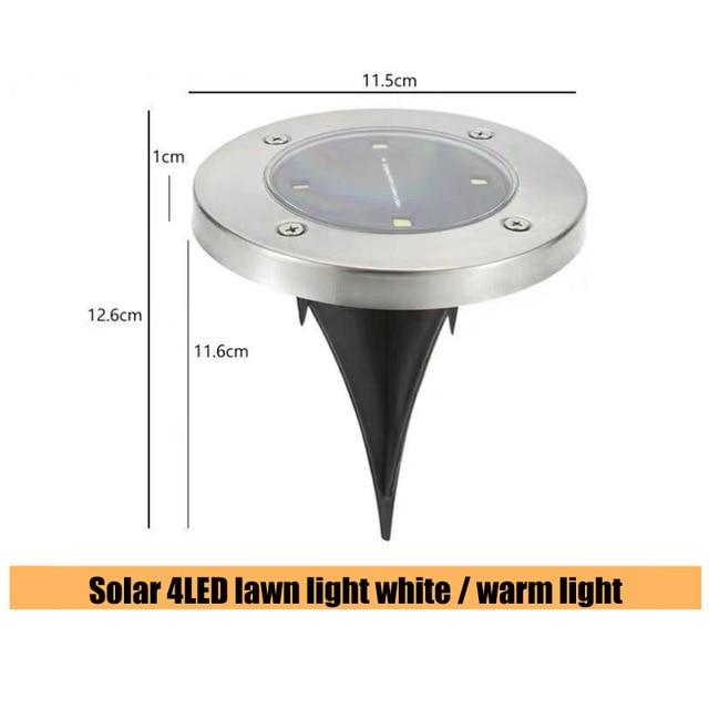 16 LEDs Ground Light Solar Powered Garden Landscape Lawn Lamp Buried Light Outdoor Road Stairs Decking light With light Sensor