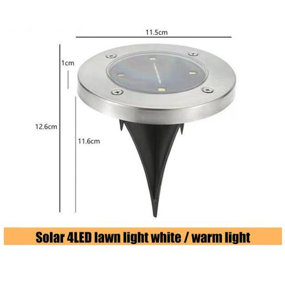 16 LEDs Ground Light Solar Powered Garden Landscape Lawn Lamp Buried Light Outdoor Road Stairs Decking light With light Sensor