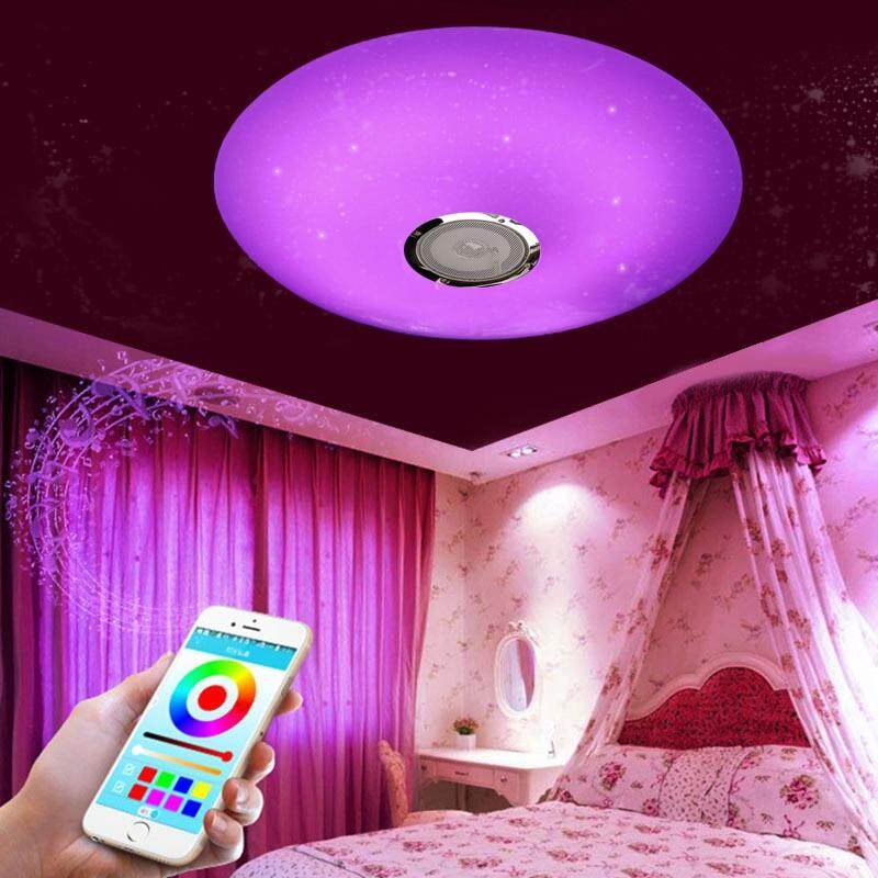 LED ceiling Lights RGB Dimmable 36W APP Remote control Bluetooth Music light bedroom lamps Smart ceiling lamp