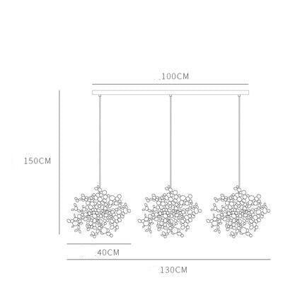 Postmodern Individual G9 Leaf Pendant Light Industrial Lamp Metal Hanging Lights LOFT Suspension Luminaire