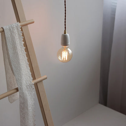Vintage Ceramic Bedside Pendant Lamp Art Single Head Dining Room Pendant Lamp Creative Mini Pendant Lamp