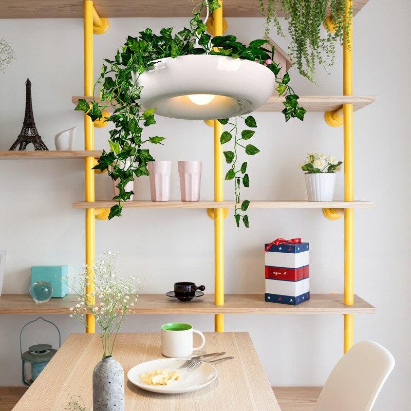 Nordic Aerial Flower Pot Pendant Light Study Creative Personality Bar Plant Potted Plants Babylon Restaurant Cafe Pendant Lamp