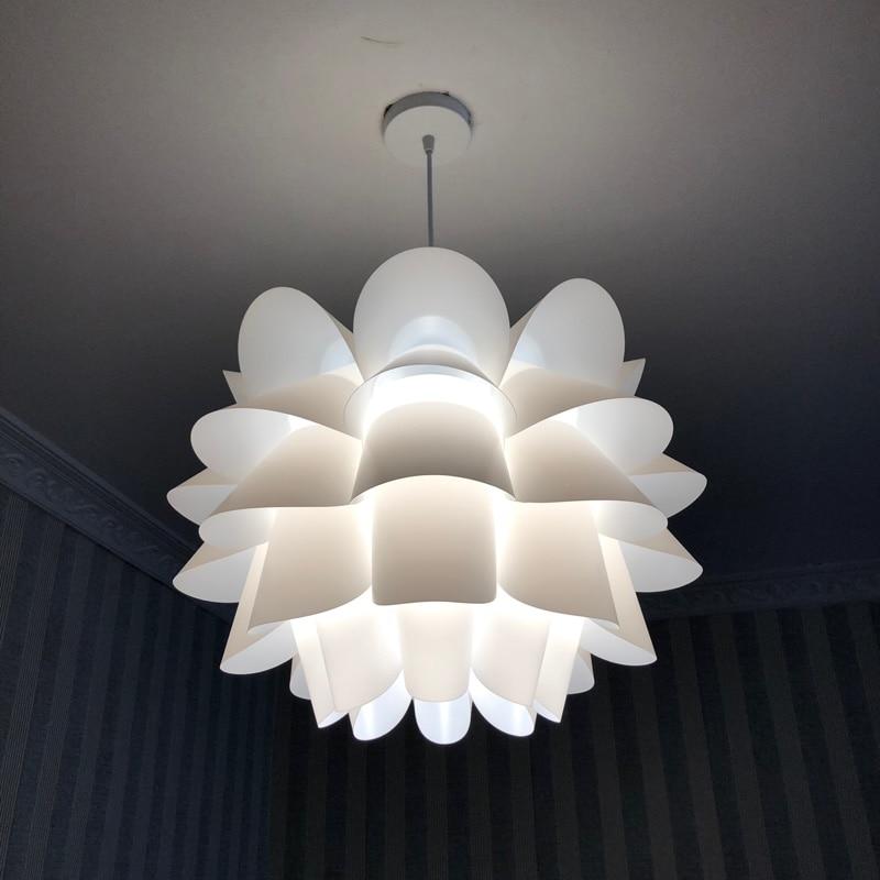 DIY Lotus  Puzzle Pendant Lamp E27 pendant light Cafe Living Room Restaurant Ceiling Room Decoration LED Hanging Lamp