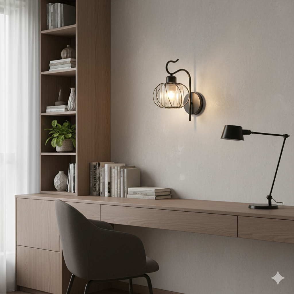 Modern Luxury Gold Wall Lamp Nordic Creative Crystal Sconce Living Room Hallway Bedside Indoor LED Wall Light