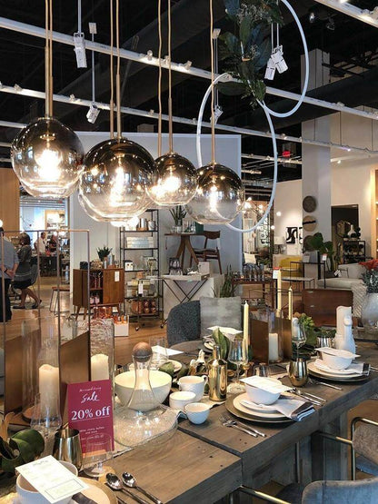 Loft Modern Pendant Light Silver Gold Glass Ball Hanging Lamp Hanglamp Kitchen Light Fixture Dining Living Room Luminaire