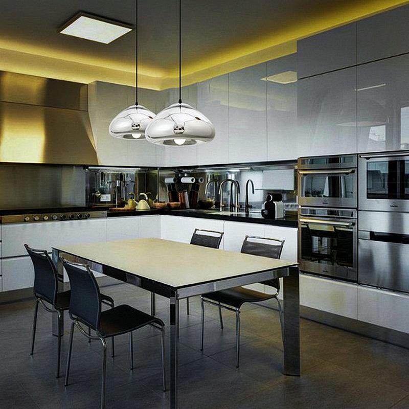 Modern Gold Bronze Sliver Shade Mirror Pendant Light E27 LED Glass Pendant Lamp Modern Christmas Glass Ball Lighting