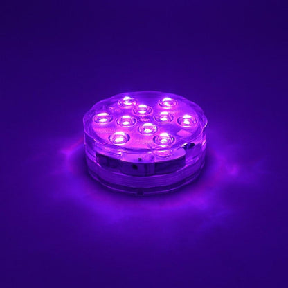 4PC Underwater lamp IP68 Waterproof Multi Color Battery Operated Remote Control Wireless 10-LED lights for Hot Tub,Pond,Pool