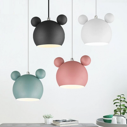 Pendant Lights Nordic Macaron Wrought Iron Personality Cute Lighting Cartoon Corridor Bedroom Children's Bedside Lights