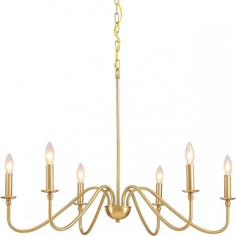 Retro Loft Living Room Chandelier Lighting E14 Vintage American Style Ceiling Chandelier Household