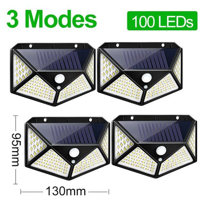 3 Modes LED Solar Light Outdoor Solar Lamp PIR Motion Sensor Wall Light Waterproof Solar Powered Sunlight for Garden Decoration