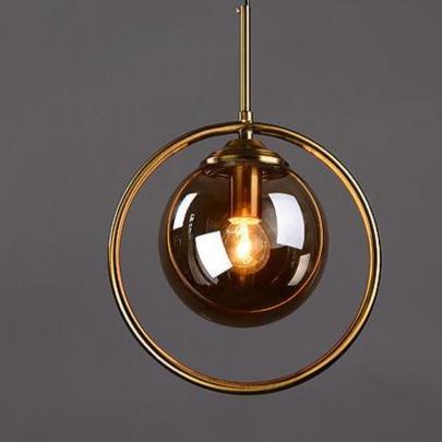 Nordic Creative Minimalist Bar Study Bedroom Bedside Magic Bean Lamp Glass Chandelier