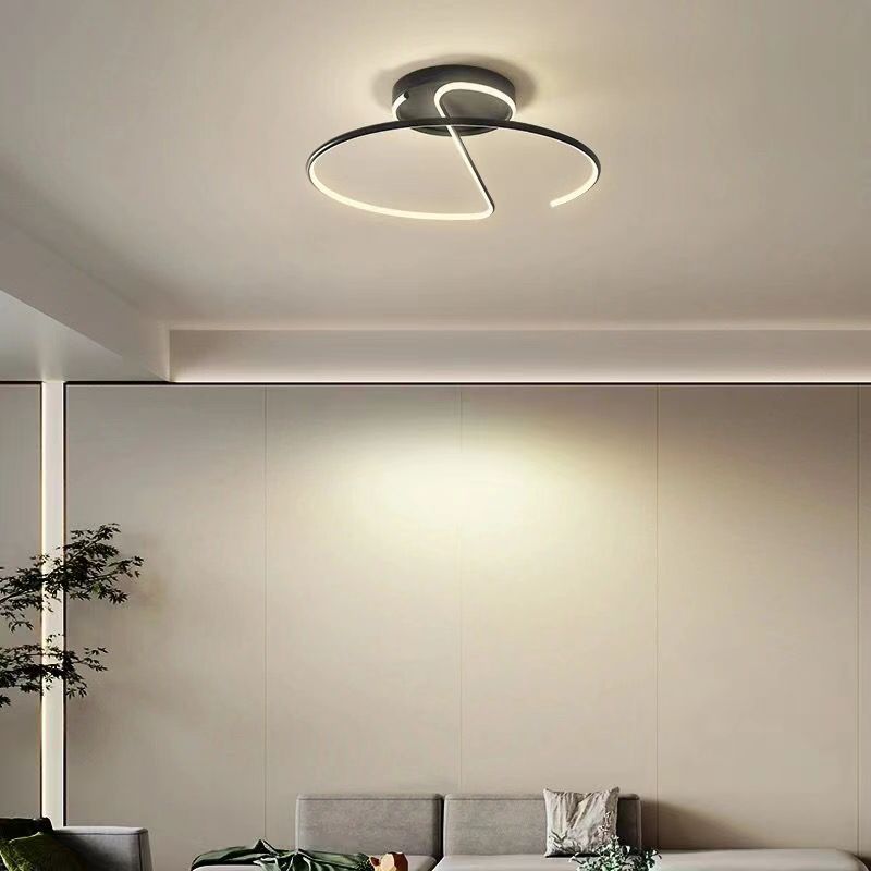 Living Room Lamp LED Chandeliers Indoor Lighting Light Kitchen Lustre Lamps White Chrome Lamp