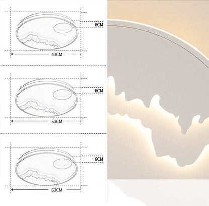 LED Ceiling Light Modern Nature  Sunrise Design For Living Room Bedroom Kitchen Dining Room Lighting Fixture   ICFW1910
