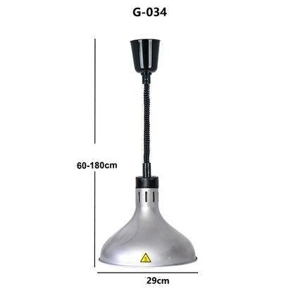 Restaurant Food Insulation Lamp Heating Lamp Commercial Chandelier Single-head Food Insulation Heating Lamp Barbecue Lamp
