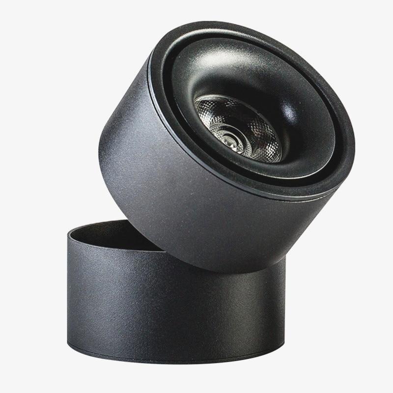 Dimmable COB LED Downlights Surface Mounted LED Ceiling Lamps 7W/9W/12W Foldable And 360° Rotatable Background Track Spot lights