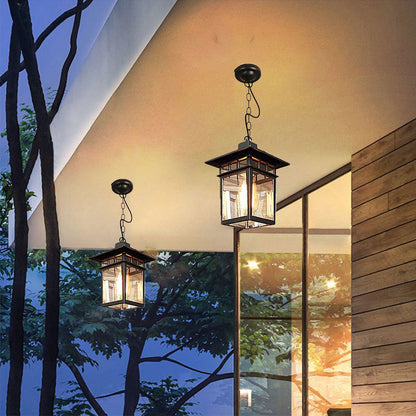 Vintage E27 Outdoor Waterproof and Rust-proof Courtyard Lamp Corridor Aisle Balcony Chandelier Villa Garden Pendant Light
