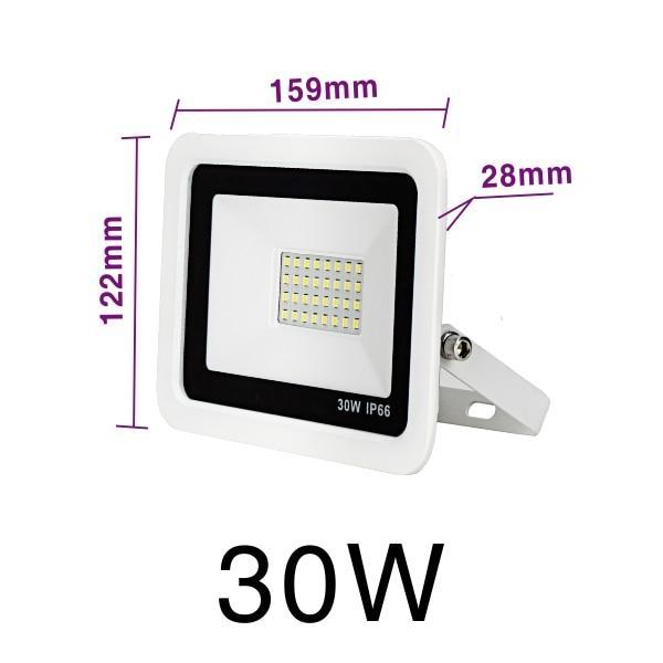 LED Floodlight 10W 20W 30W 50W 100W Warm White Cold White Outdoor Waterproof IP66 Focus Spotlight Courtyard Door Lighting