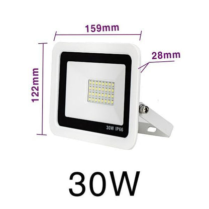 LED Floodlight 10W 20W 30W 50W 100W Warm White Cold White Outdoor Waterproof IP66 Focus Spotlight Courtyard Door Lighting