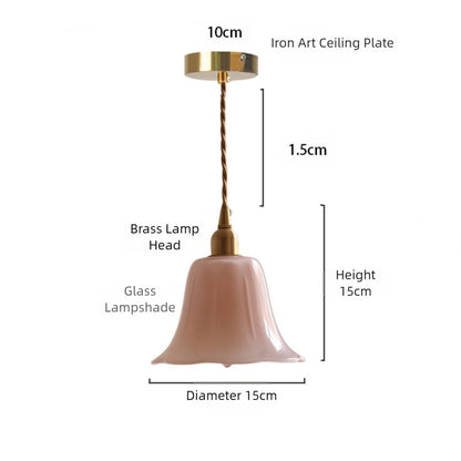 Nordic Retro and Simple Glass Chandelier Old Shanghai Republic of China Bar Counter Bedroom Chandelier