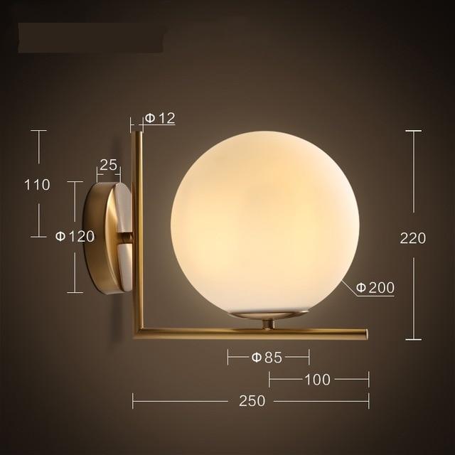 Modern Style Living Room Bedroom Minimalist Restaurant  Pendant Light Nordic Clothing Decoration Glass Ball Pendant Lamp