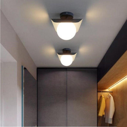 Creative Ceiling Lamp Contracted LED Glass Iron Indoor Light Decorate Lighting Restaurant   Modern Light Fixture