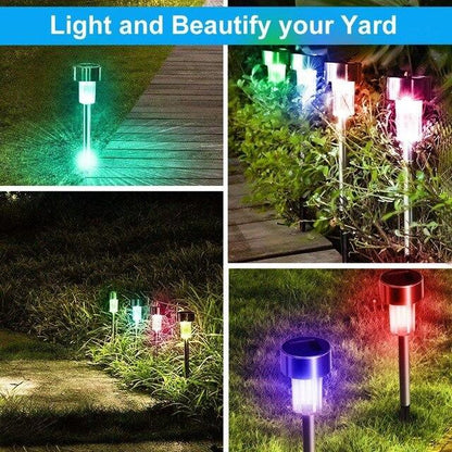 Solar Garden Light Lawn Lamps Outdoor Decoration Pathway Waterproof LED Solar Powered Lawn Light Street Landscape Yard Lamp