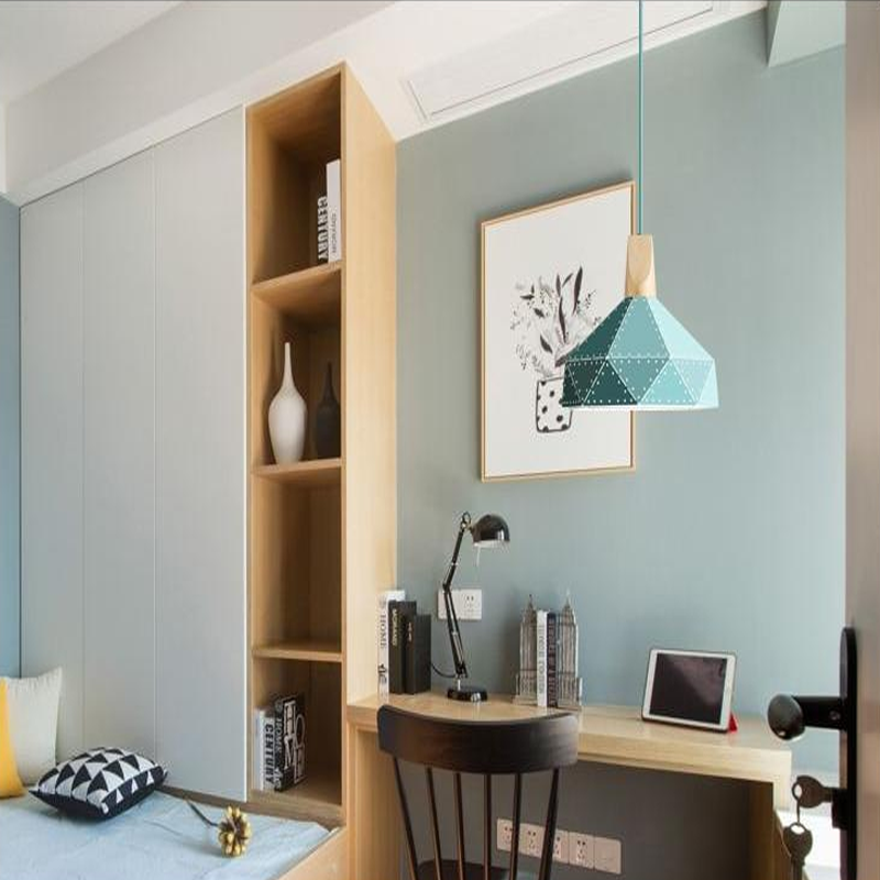 Modern minimalist design pendant lamp Nordic creative colorful led lamp home lighting bar restaurant iron solid wood lamp living