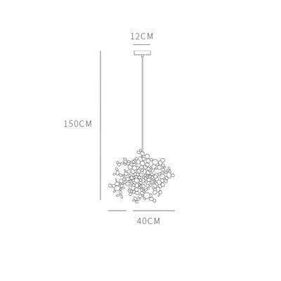 Postmodern Individual G9 Leaf Pendant Light Industrial Lamp Metal Hanging Lights LOFT Suspension Luminaire