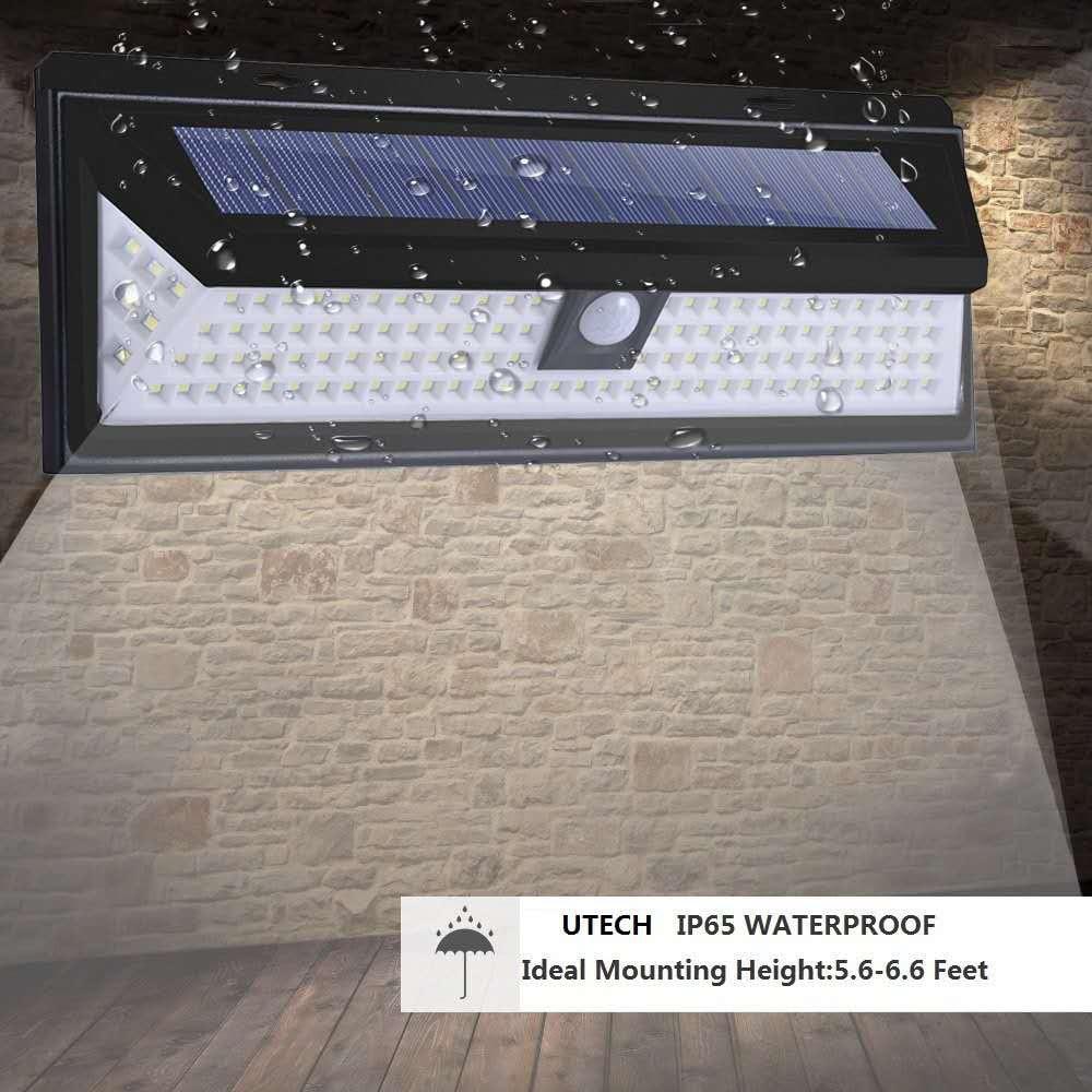 Goodland 118 LED Solar Light Outdoor Solar Lamp Powered Sunlight PIR Motion Sensor Waterproof Street Lamp for Garden Decoration