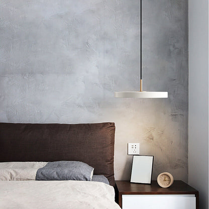 Northern Europe Minimalist Metal Pendant Light Hanging Lamp Creative Modern Simple Round Saucer