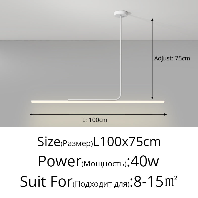 Nordic LED Pendant Lights Hanging Wire Line Lamp For Dining Table Living Room Home Indoor Lighting