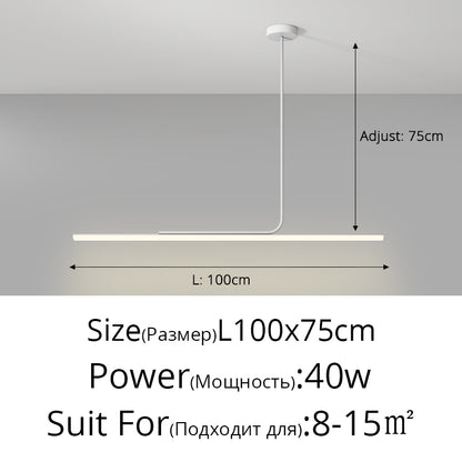 Nordic LED Pendant Lights Hanging Wire Line Lamp For Dining Table Living Room Home Indoor Lighting