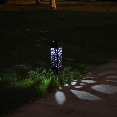 LED solar lawn light outdoor waterproof hollow solar lamp garden courtyard pathway landscape led light lighting decoration