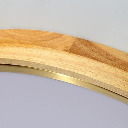 Northern Led Round Wood Copper Tricolour Light Ceiling Lamp